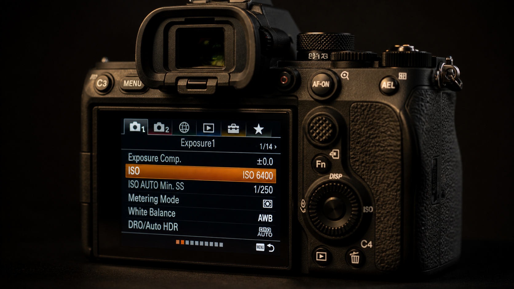 Réglage ISO sur un appareil photo